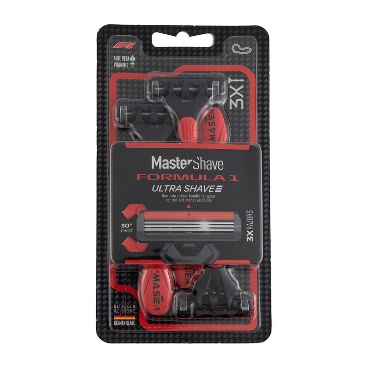تیغ سه لبه مستر شیو Master Shave مدل FORMULA1 بسته 3 عددی
