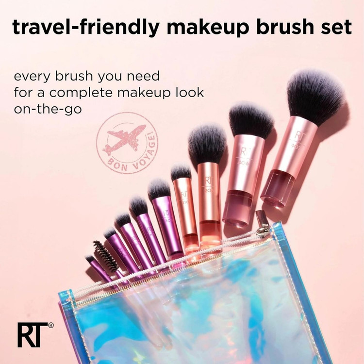 ست براش آرایشی رییل تکنیک REAL TECHNIQUES مدل Travel Fantasy Mini Brush Kit