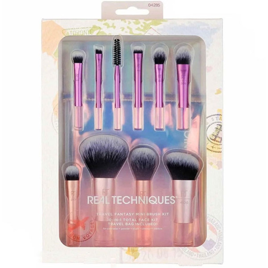 ست براش آرایشی رییل تکنیک REAL TECHNIQUES مدل Travel Fantasy Mini Brush Kit