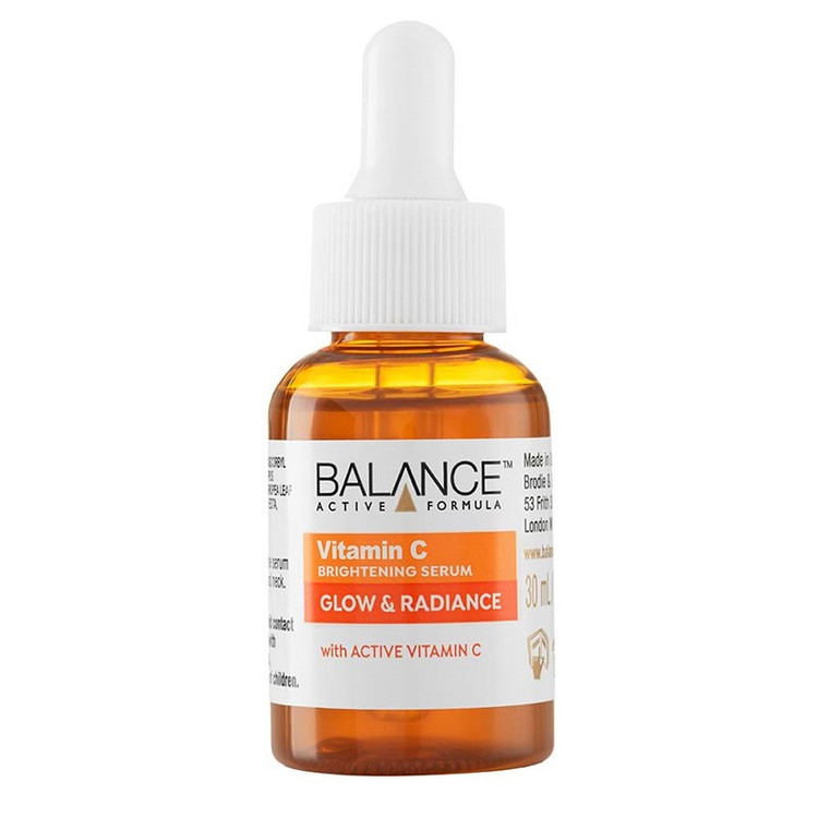 سرم صورت ویتامین سی بالانس BALANCE مدل GLOW AND RADIANCE حجم 30 میل