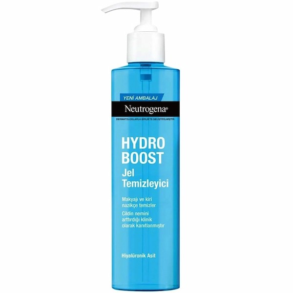 ژل شستشوی صورت پمپی نیتروژینا Neutrogena مدل Hydro Boost حجم 200 میل