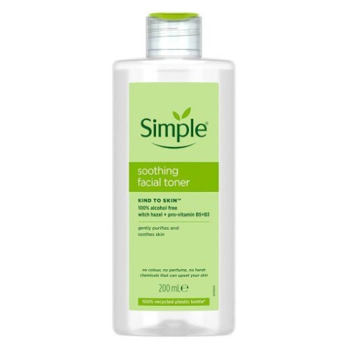 تونر سیمپل Simple مدل KIND TO SKIN حجم 200 میل طرح جدید