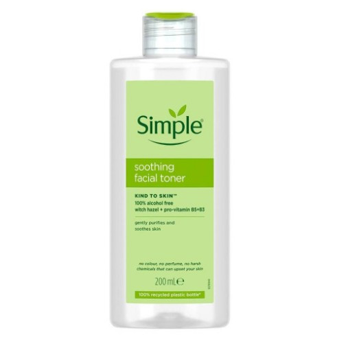 تونر سیمپل Simple مدل KIND TO SKIN حجم 200 میل طرح جدید