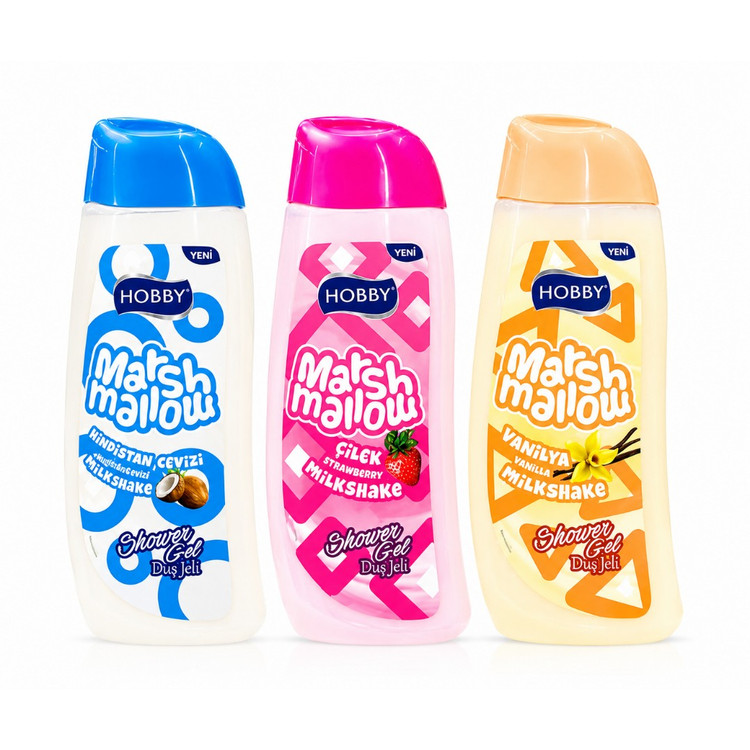 شامپو بدن هوبی HOBBY سری marshmallow حجم 500 میل