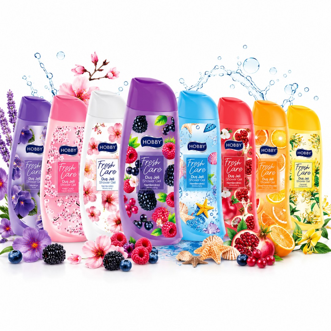 شامپو بدن هوبی HOBBY سری Fresh Care حجم 500 میل تنوع دار