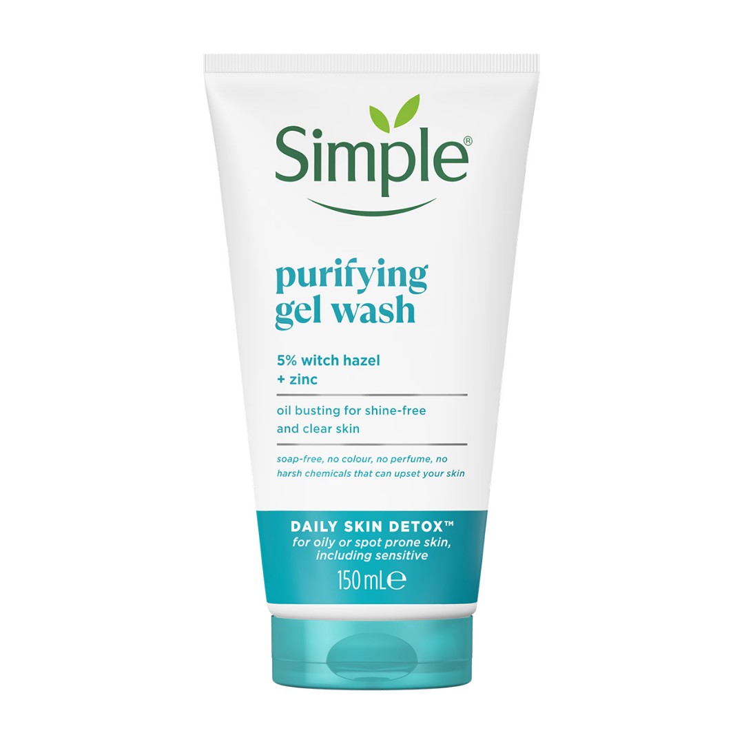 ژل شستشوی صورت سیمپل Simple مدل DAILY SKIN DETOX حجم 150 میل طرح جدید