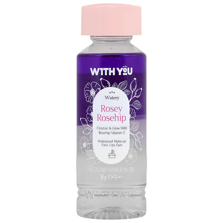 محلول آرایش پاک کن دوفاز ویت یو WITH YOU مدل Rosehip حجم 200 میل
