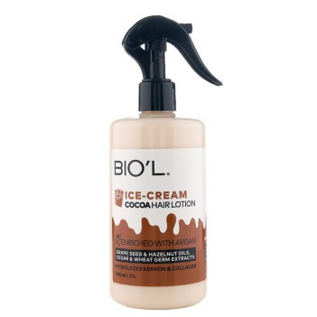 لوسیون مو تقویت کننده بیول BIOL مدل Chocolate Ice Cream مناسب مو نازک و آسیب دیده حجم 400 میل