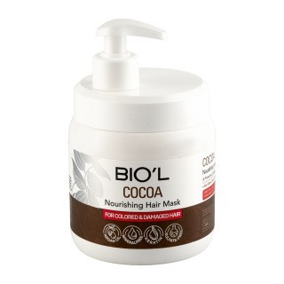 ماسک مو داخل حمام بیول BIOL حاوی عصاره کاکائو حجم 500 میل