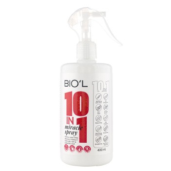 اسپری لوسیون مو بیول BIOL مدل Miracle spray 10in1 حجم 400 میل