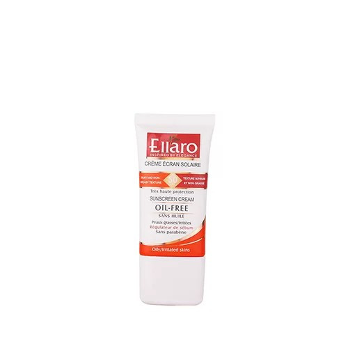 ضد آفتاب رنگی الارو Ellaro مناسب پوست های چرب SPF 50 حجم 40 میل
