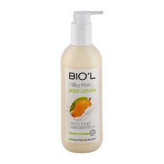 لوسیون بدن بیول BIOL مدل شیر و انبه حجم 200 میل