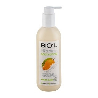 لوسیون بدن بیول BIOL مدل شیر و انبه حجم 200 میل