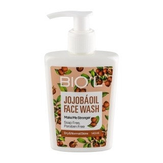ژل شستشوی کرمی بیول BIOL حاوی روغن حاوی روغن جوجوبا برای پوست خشک حجم 140 میل