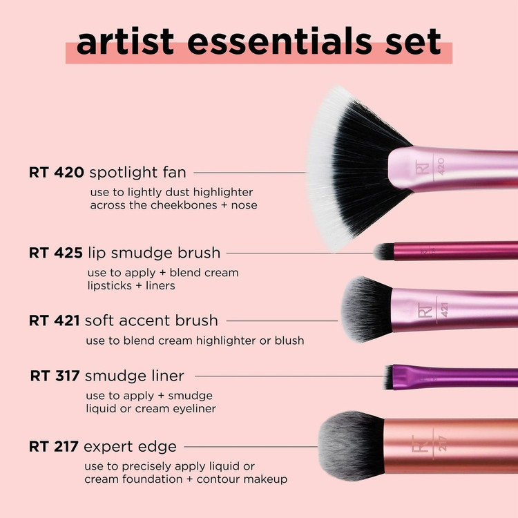 ست براش 5 تکه رییل تکنیک مدل artist essentials