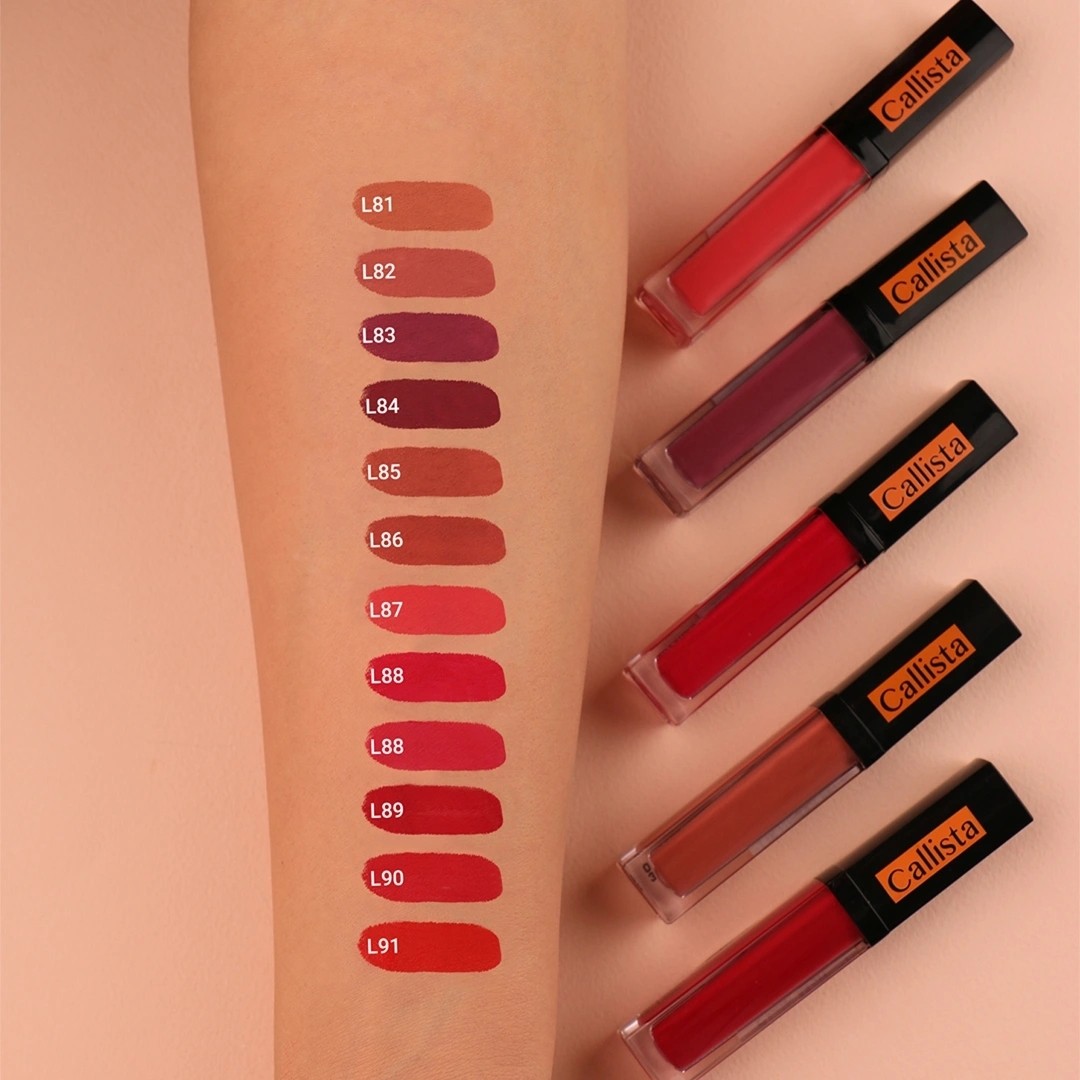 رژ لب مایع مات کالیستا Callista Stain Matt Lip Gloss تنوع دار