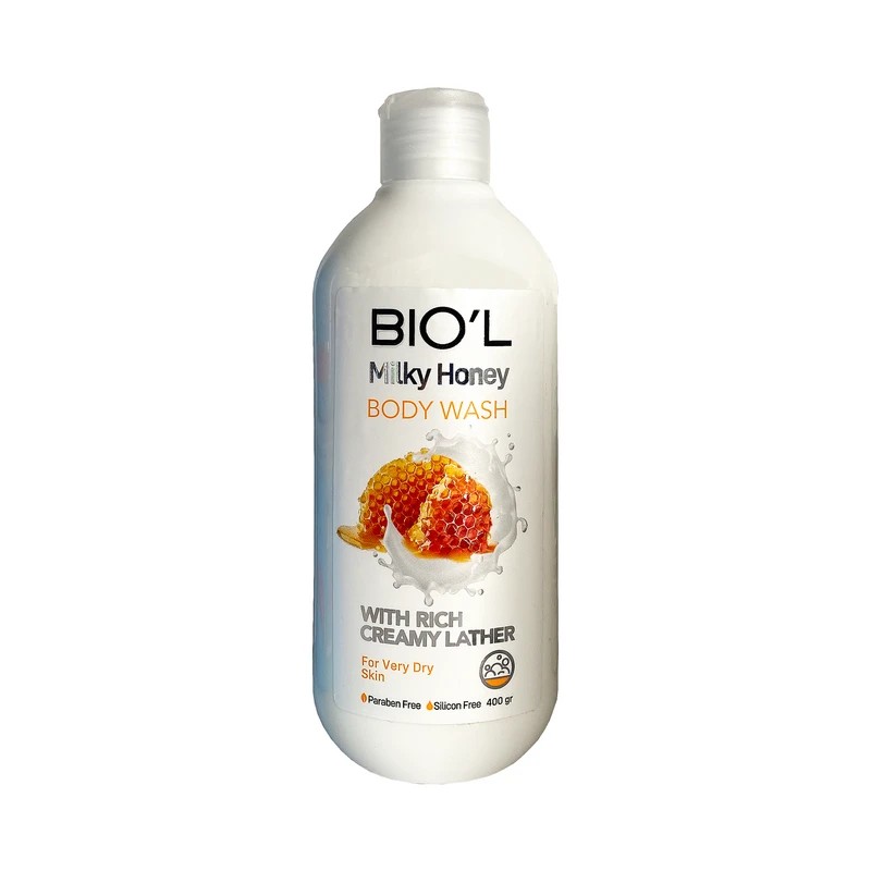 شامپو بدن بیول BIOL مدل MILKY HONEY حجم 400 میل