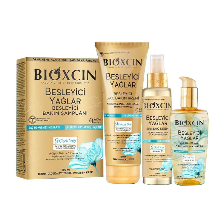 پک ضدریزش و نرم کننده بیوکسین BIOXCIN مدل BESLEYICI YAGLARبرای موهای خیلی خشک