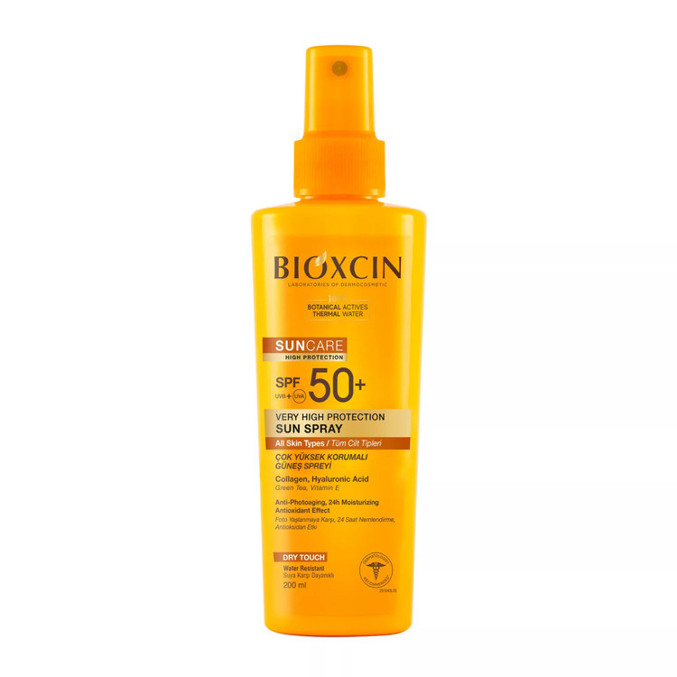 اسپری ضدآفتاب بیوکسین BIOXCIN با SPF 50 حجم 250 میل
