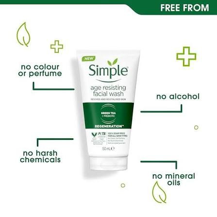 ژل شستشوی صورت سیمپل Simple مدل REGENERATION حجم 150 میل