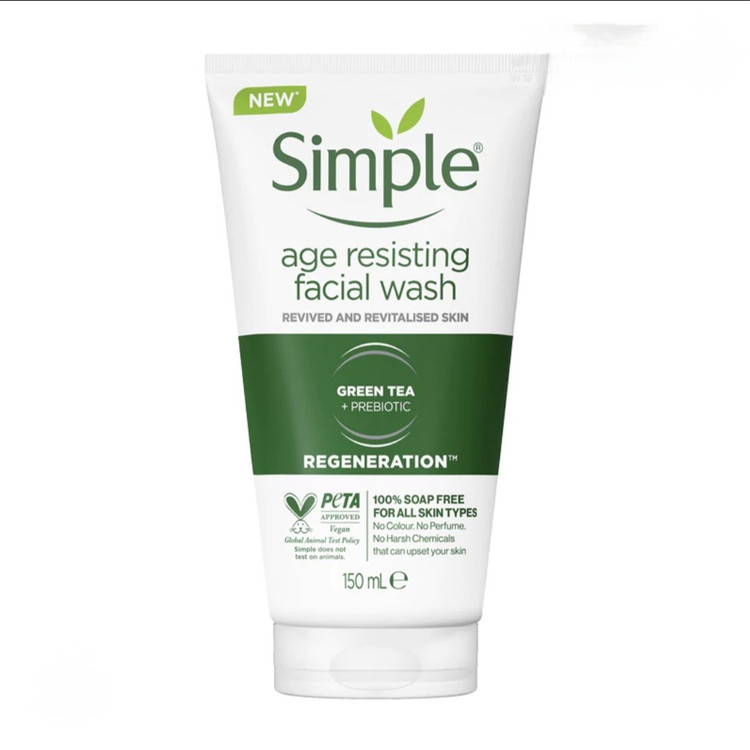 ژل شستشوی صورت سیمپل Simple مدل REGENERATION حجم 150 میل