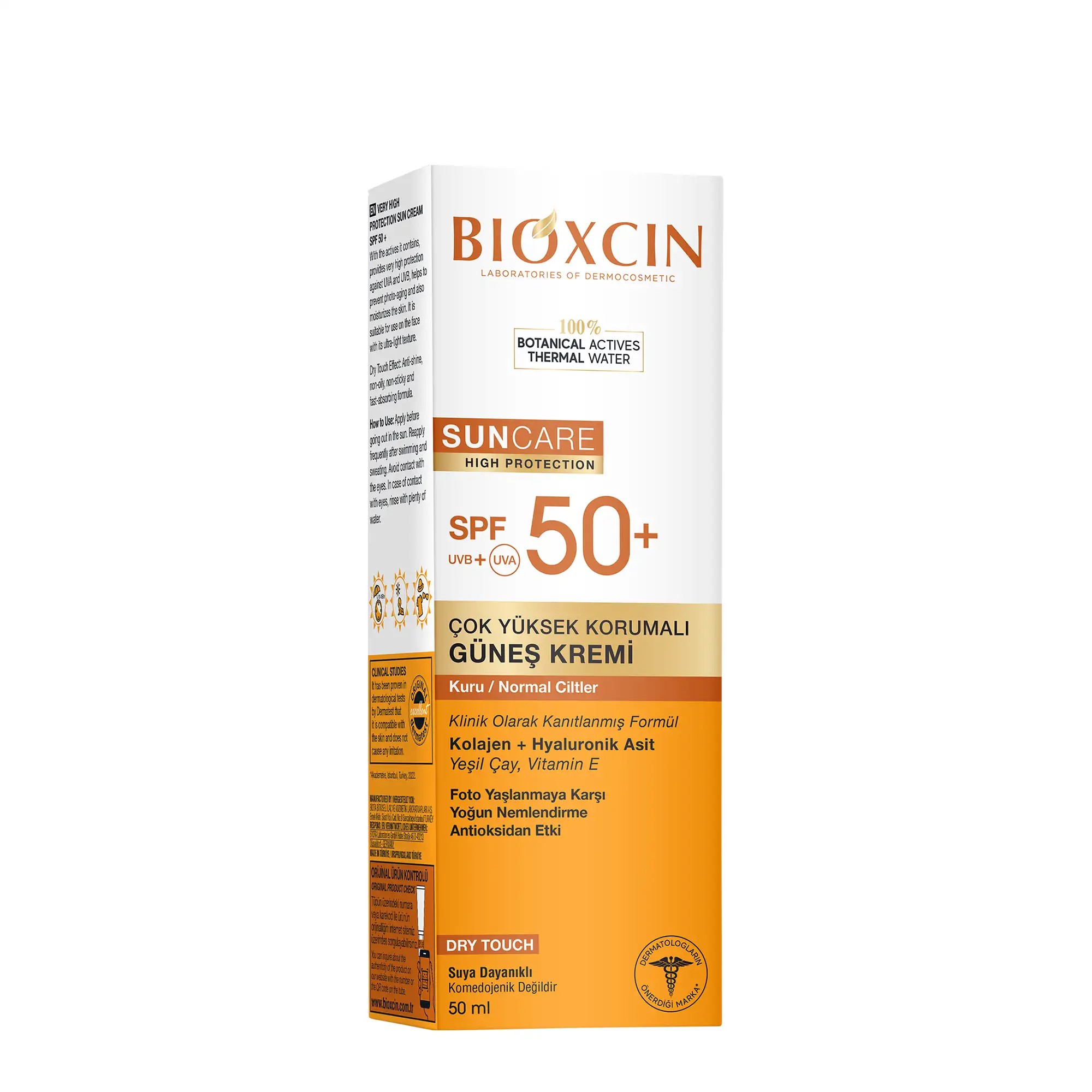 کرم ضد آفتاب و ضد لک بی رنگ بیوکسین BIOXCIN مدل lekeye egilimli ciltler با spf50 حجم 50 میل