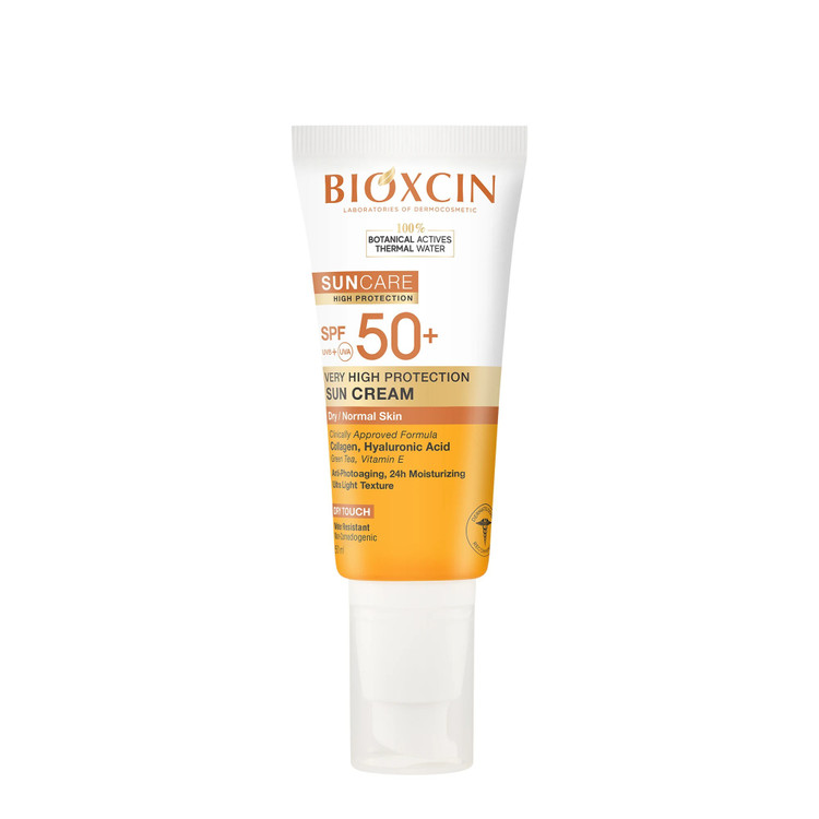 کرم ضد آفتاب و ضد لک بی رنگ بیوکسین BIOXCIN مدل lekeye egilimli ciltler با spf50 حجم 50 میل