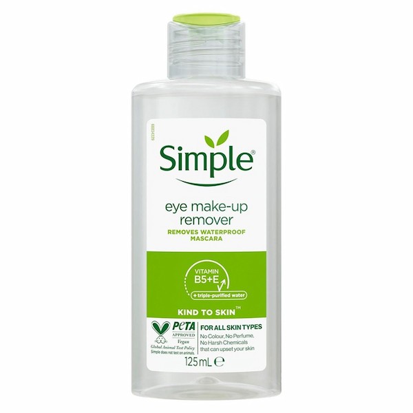 آرایش پاک کن چشم سیمپل Simple مدل KIND TO SKIN حجم 125 میل طرح جدید