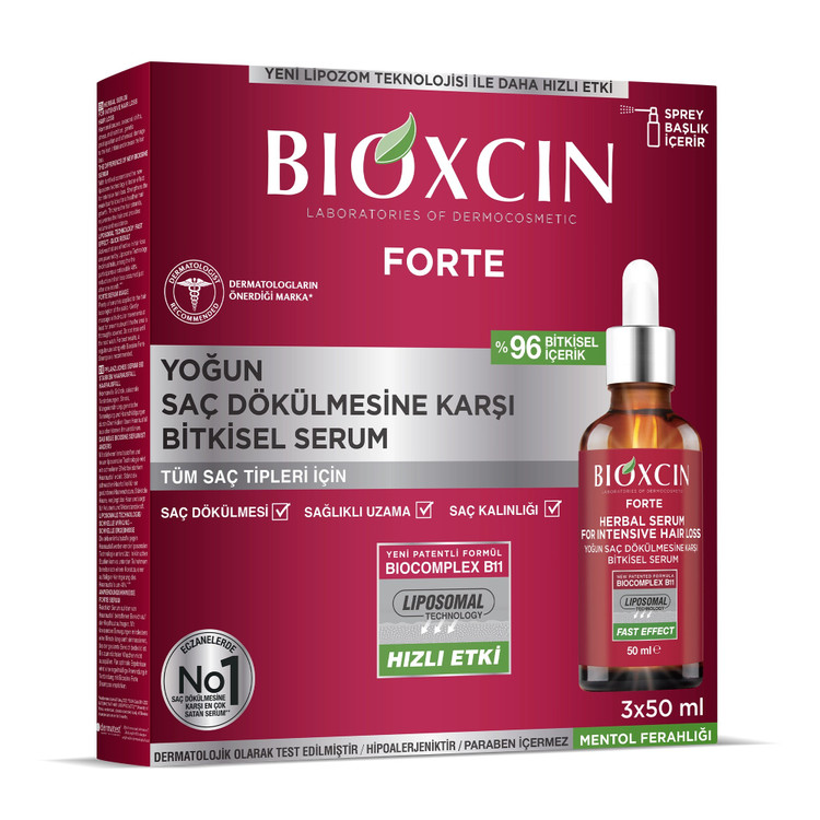 سرم ضدریزش و تقویت کننده بیوکسین BIOXCIN مدل فورته FORTE حجم 50 میل