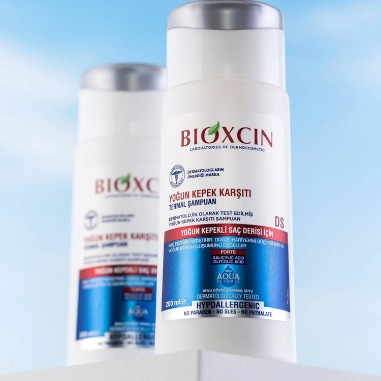 شامپو ضدریزش و ضدشوره بیوکسین BIOXCIN مدل فورته Forte حجم 200 میل
