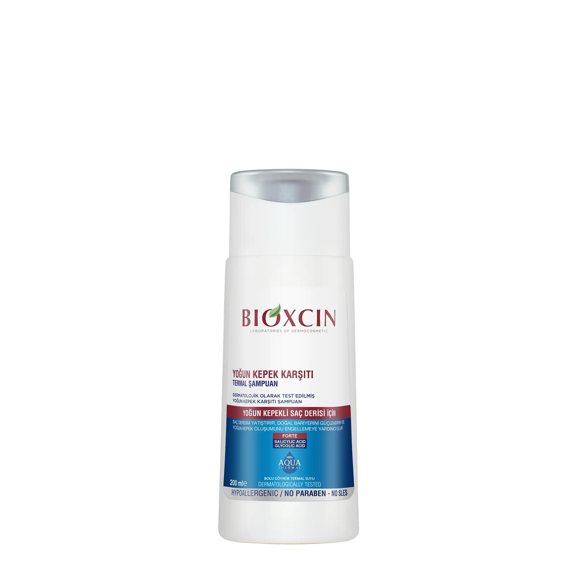 شامپو ضدریزش و ضدشوره بیوکسین BIOXCIN مدل فورته Forte حجم 200 میل