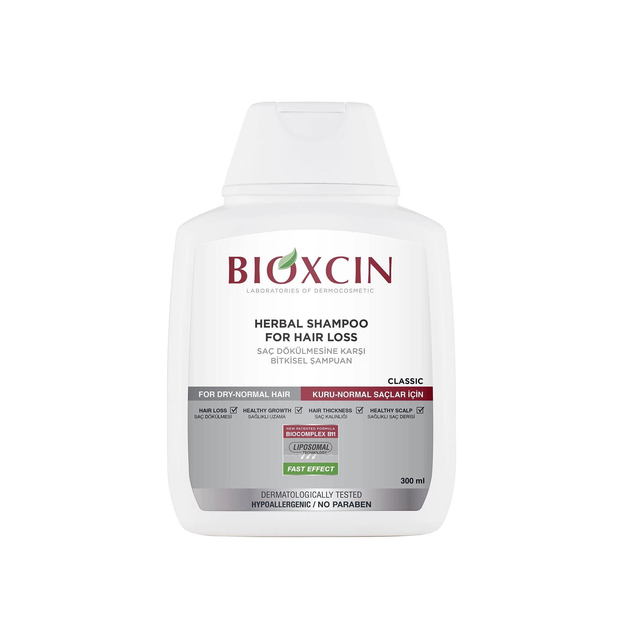 شامپو ضدریزش و تقویت کننده بیوکسین BIOXCIN مدل KLASIK حجم 300 میل