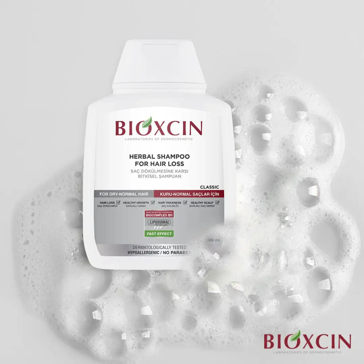 شامپو ضدریزش و تقویت کننده بیوکسین BIOXCIN مدل KLASIK حجم 300 میل