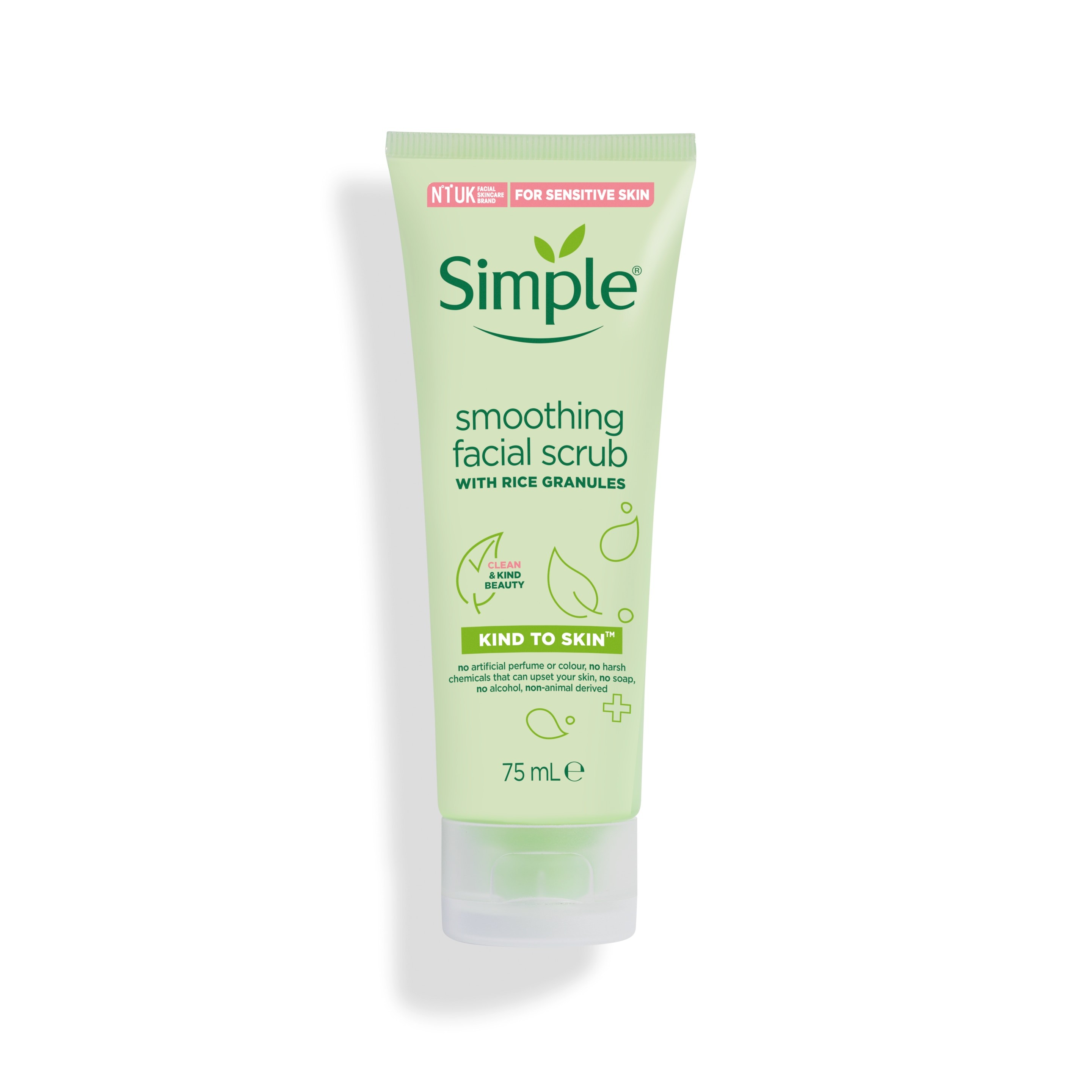 اسکراب لایه بردار سیمپل Simple مدل KIND TO SKIN حجم 75 میل