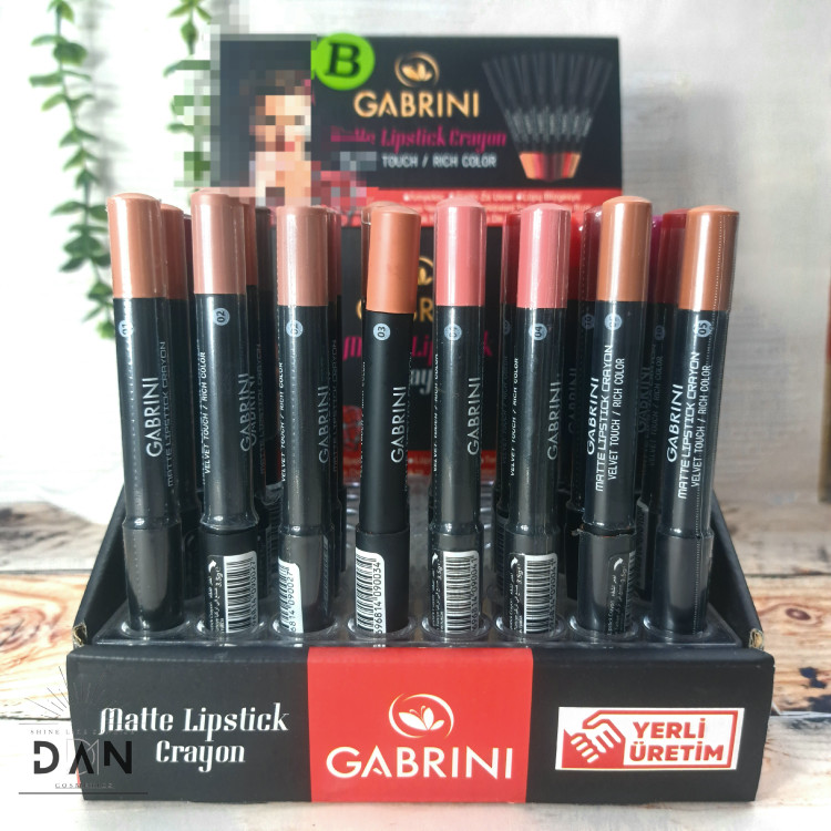 رژ مدادی گابرینی مات GABRINI مدل MATTE LIPSTICK CRAYON تنوع دار