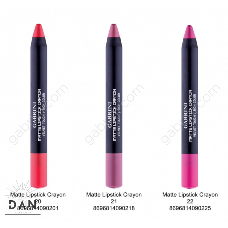 رژ مدادی گابرینی مات GABRINI مدل MATTE LIPSTICK CRAYON تنوع دار