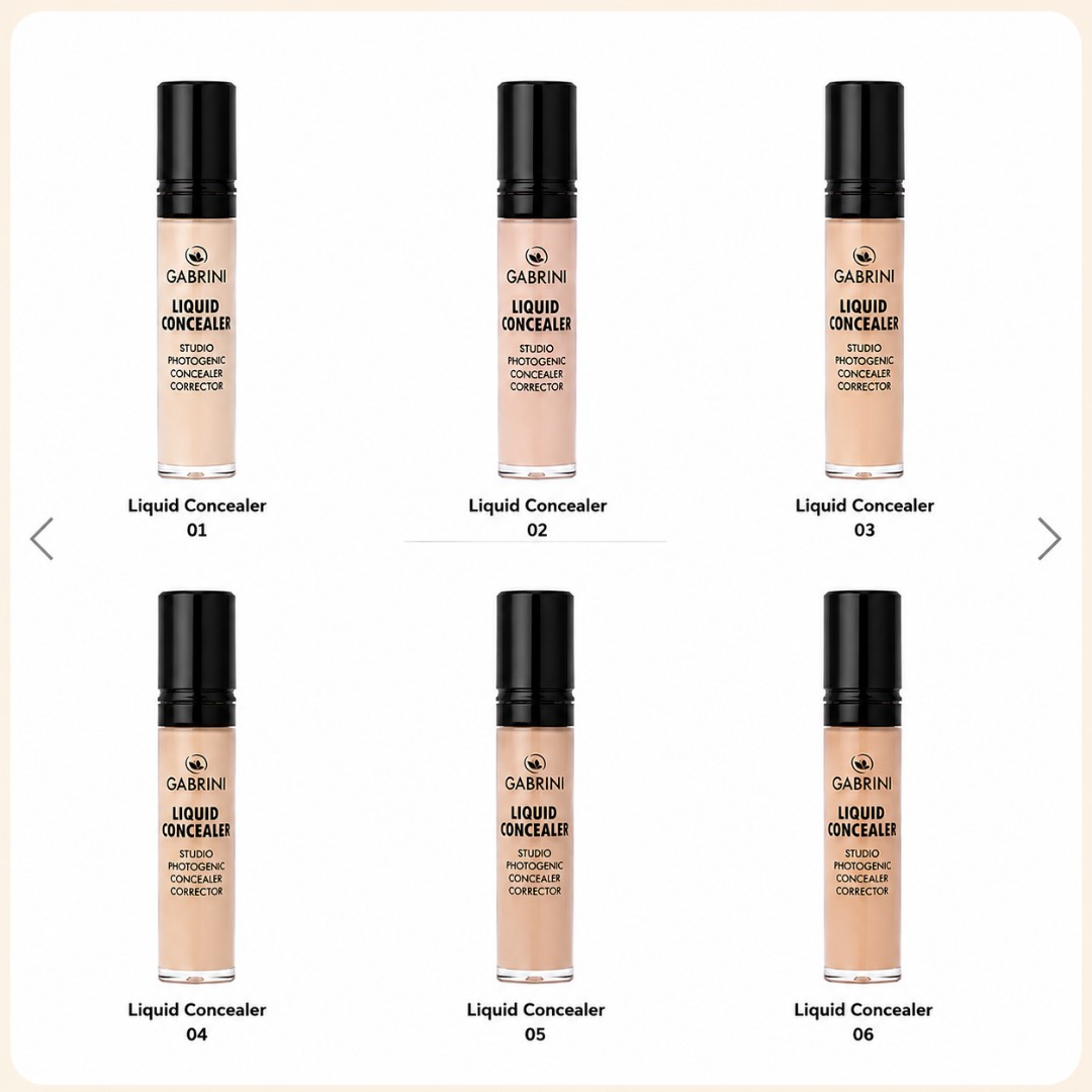 کانسیلر گابرینی GABRINI مدل LIQUID CONCEALER تنوع دار