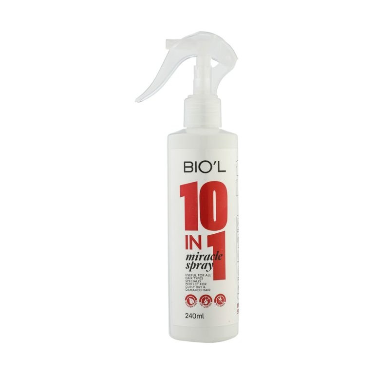 اسپری لوسیون مو بیول BIOL مدل Miracle spray 10in1 حجم 240 میل