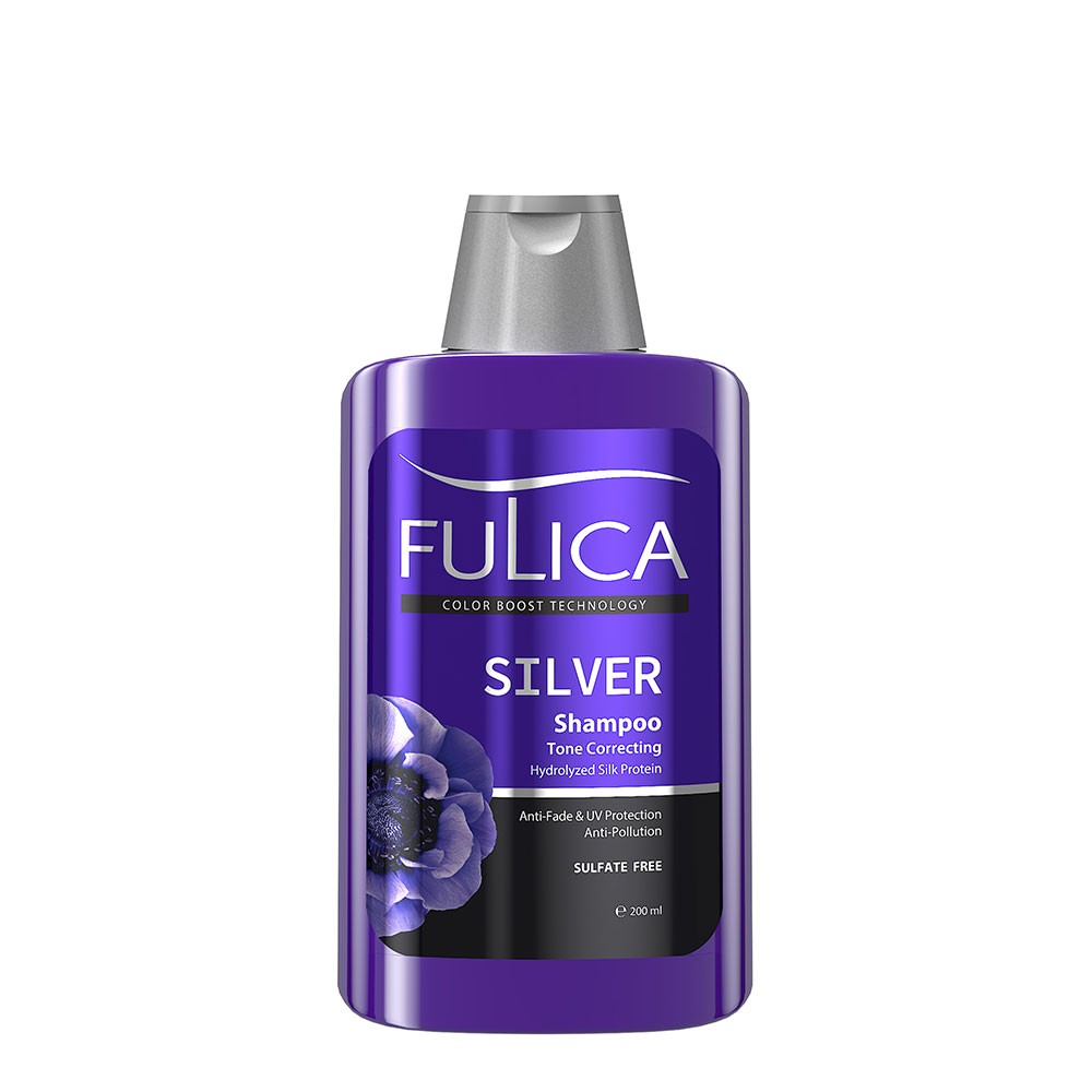 شامپو ضد زردی مو سیلور SILVER فولیکا FULICA حجم 200 میل