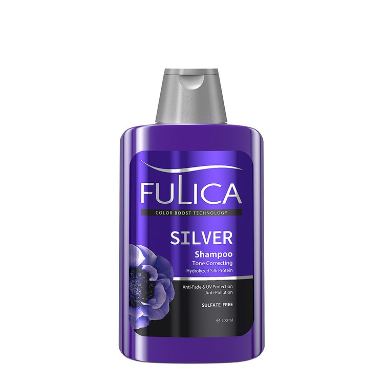 شامپو ضد زردی مو سیلور SILVER فولیکا FULICA حجم 200 میل