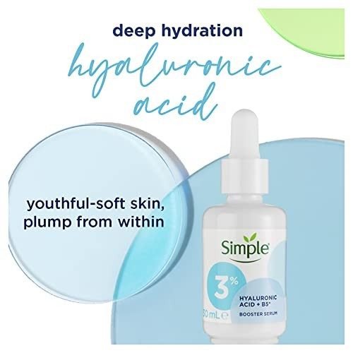 سرم هیالورونیک اسید + B5 سیمپل Simple HYALURONIC ACID + B5 BOOSTER SERUM حجم 40 میل