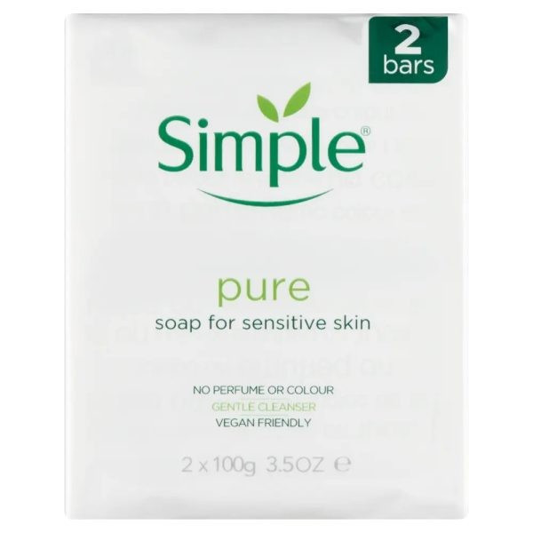 صابون سیمپل Simple مدل pure برای پوست های حساس حجم 250 میل