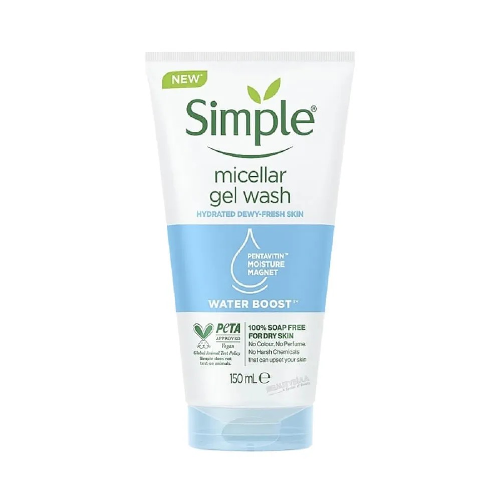 ژل شستشوی صورت سیمپل Simple مدل WATER BOOST حجم 150 میل