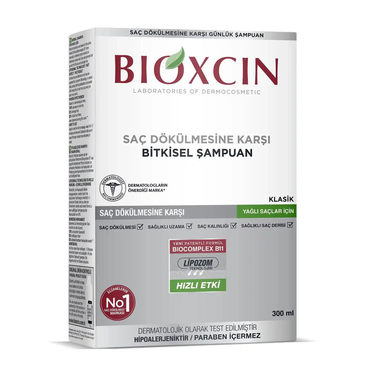 شامپو ضدریزش و تقویت کننده بیوکسین BIOXCIN مدل KLASIK مسافرتی حجم 100 میل