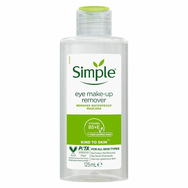 آرایش پاک کن چشم سیمپل Simple مدل KIND TO SKIN حجم 125 میل طرح جدید