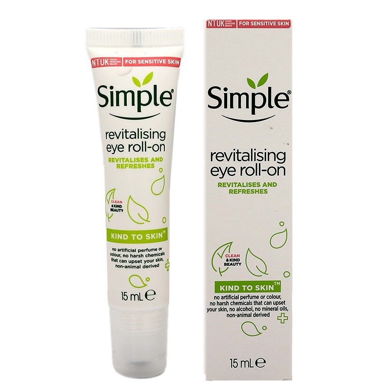 کرم دور چشم رولی سیمپل Simple مدل revitalizing eye roll-on حجم 15 میل طرح قدیم