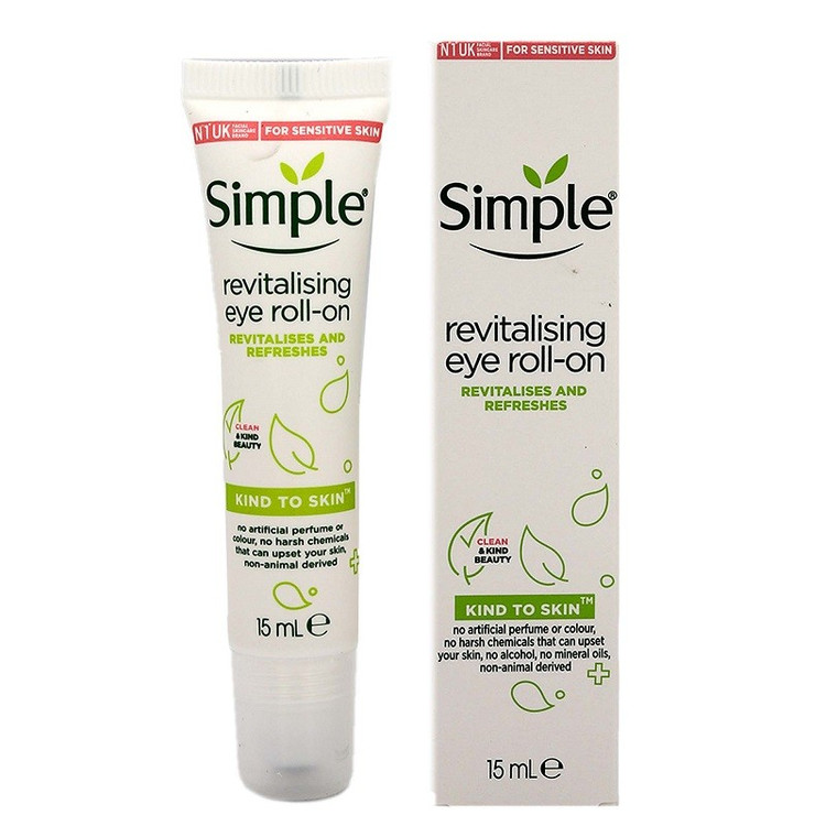 کرم دور چشم رولی سیمپل Simple مدل revitalizing eye roll-on حجم 15 میل طرح قدیم