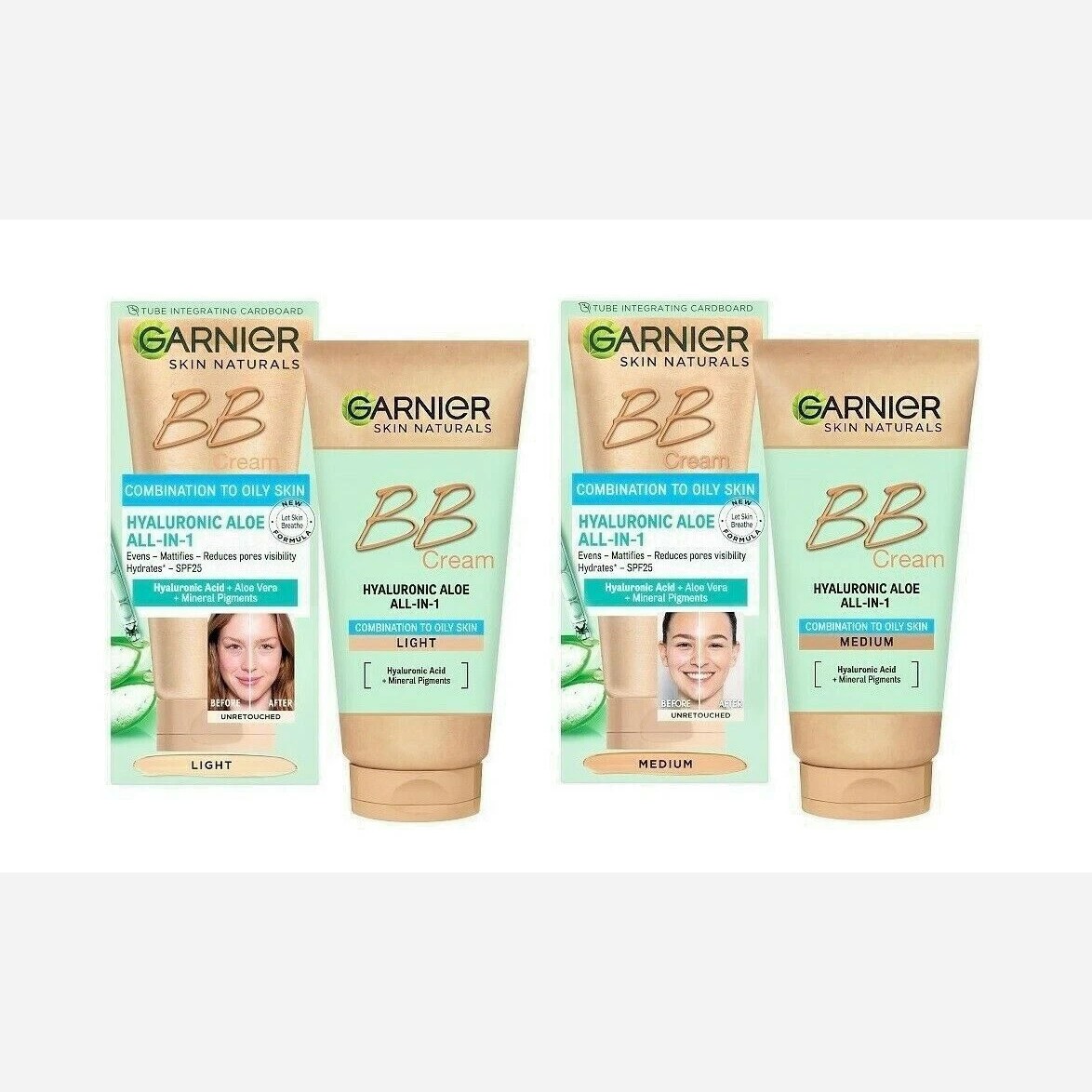 بی بی کرم گارنیر BB GARNIER مدل OILY SKIN مناسب پوست های چرب حجم 50 میل تنوع دار