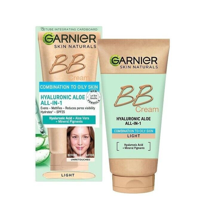 بی بی کرم گارنیر BB GARNIER مدل OILY SKIN مناسب پوست های چرب حجم 50 میل تنوع دار